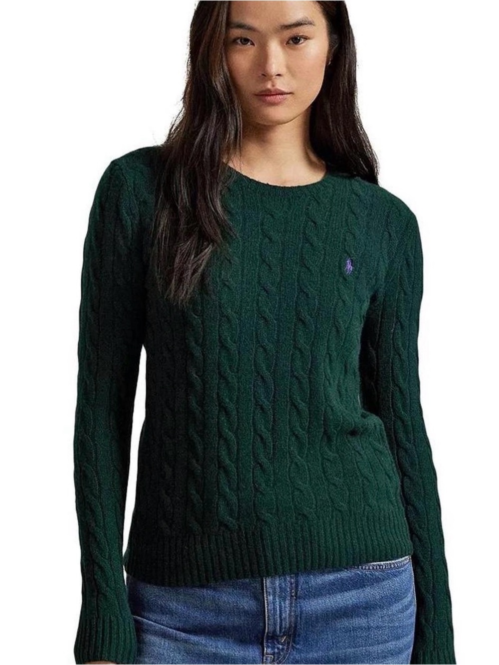 Polo Ralph Lauren Cable-Knit Wool-Cashmere Sweater